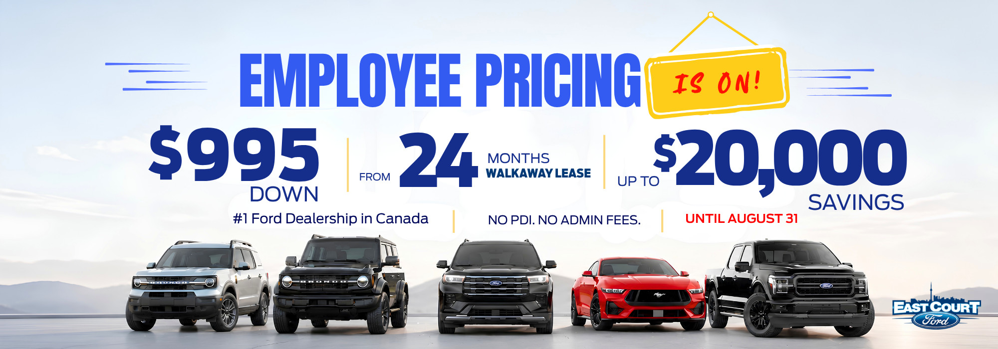 Best Ford Deal in Canada 2025 August - Employee Pricing